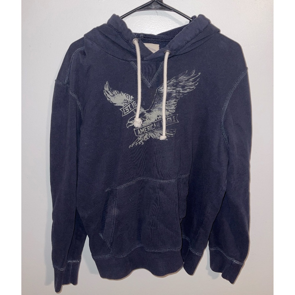 Mens blue American Eagle hoodie